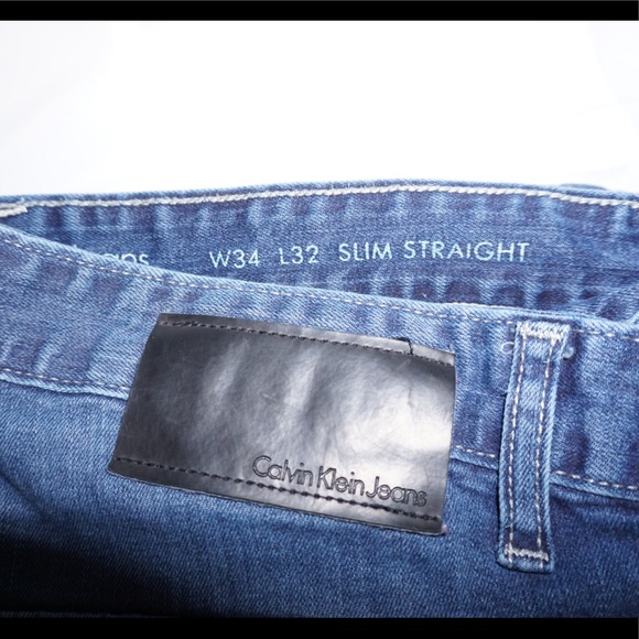 Calvin Klein Slim Strait Jeans - Picture 2 of 6